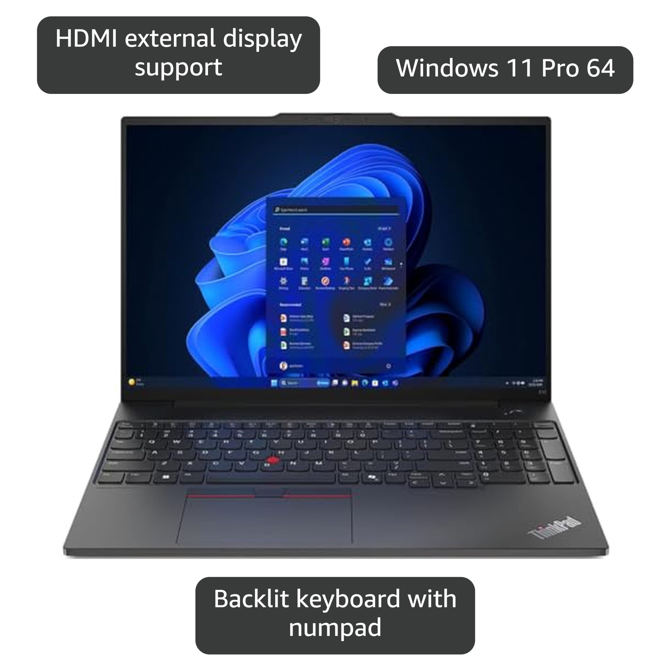 Amazon.com: Lenovo ThinkPad E16 Gen 2 – AMD Ryzen 7 7735U 16